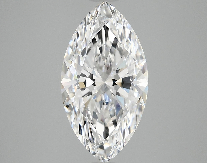 3.1 Carat Marquise Shaped Excellent Cut VVS2 IGI Certified Lab Grown Diamond