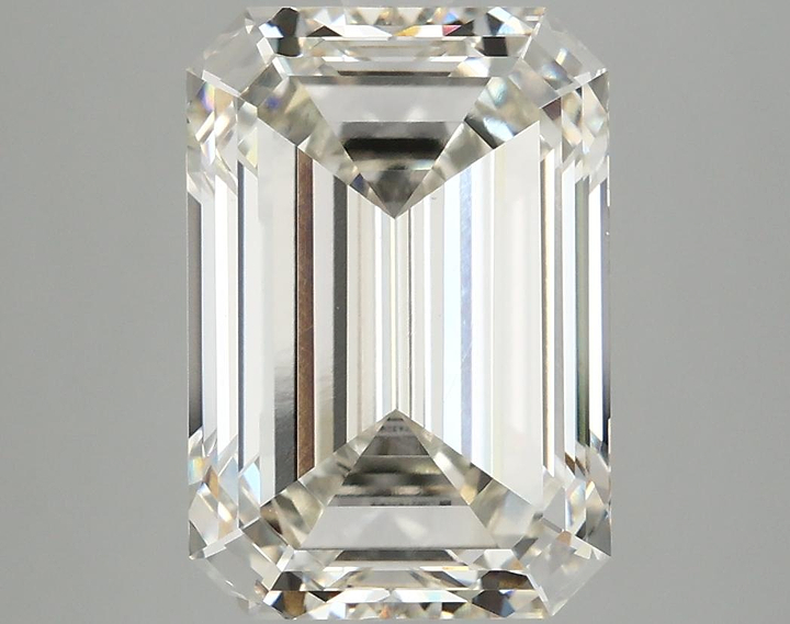 5.65 Carat Emerald Shaped Ideal Cut VVS2 IGI Certified Lab Grown Diamond