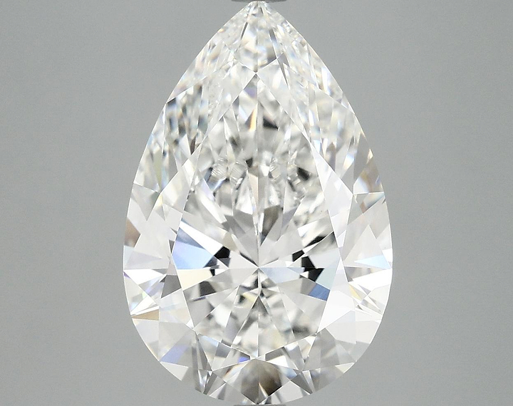 5.07 Carat Pear Shaped Excellent Cut VVS2 IGI Certified Lab Grown Diamond