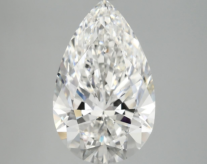 4.06 Carat Pear Shaped Ideal Cut VVS2 IGI Certified Lab Grown Diamond