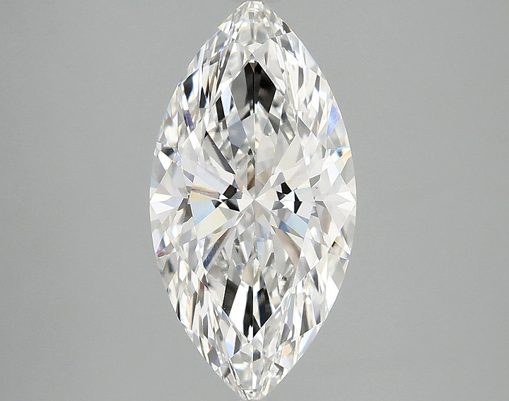 2.54 Carat Marquise Shaped Ideal Cut VVS2 IGI Certified Lab Grown Diamond