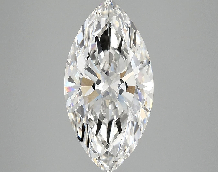 3.68 Carat Marquise Shaped Ideal Cut VVS2 IGI Certified Lab Grown Diamond