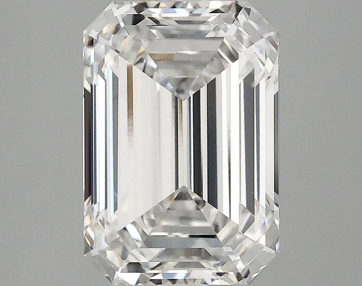 3.1 Carat Emerald Shaped Ideal Cut VVS2 IGI Certified Lab Grown Diamond