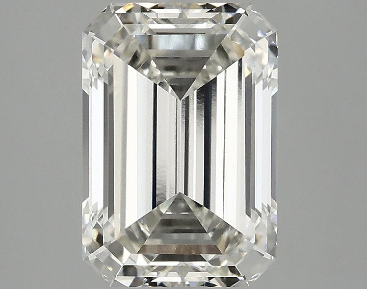 3.08 Carat Emerald Shaped Ideal Cut VVS2 IGI Certified Lab Grown Diamond