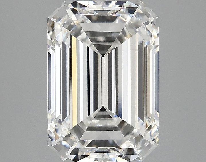 3.54 Carat Emerald Shaped Ideal Cut VS1 IGI Certified Lab Grown Diamond