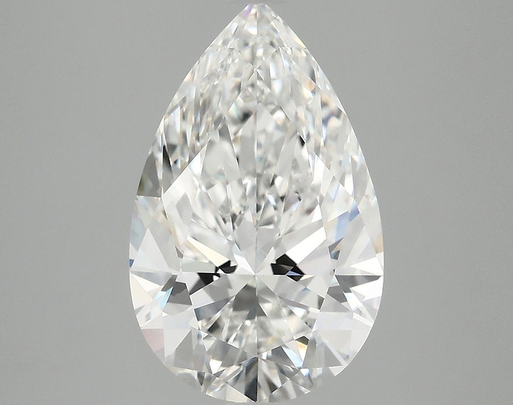 4.08 Carat Pear Shaped Ideal Cut VVS2 IGI Certified Lab Grown Diamond
