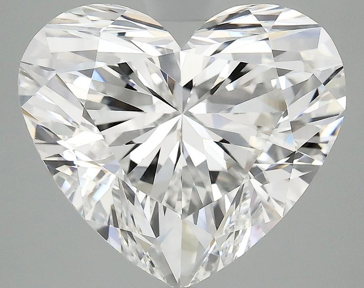5.09 Carat Heart Shaped Ideal Cut VVS2 IGI Certified Lab Grown Diamond
