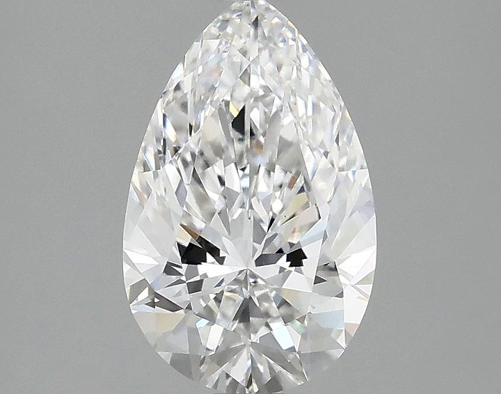 1.59 Carat Pear Shaped Ideal Cut VVS2 IGI Certified Lab Grown Diamond