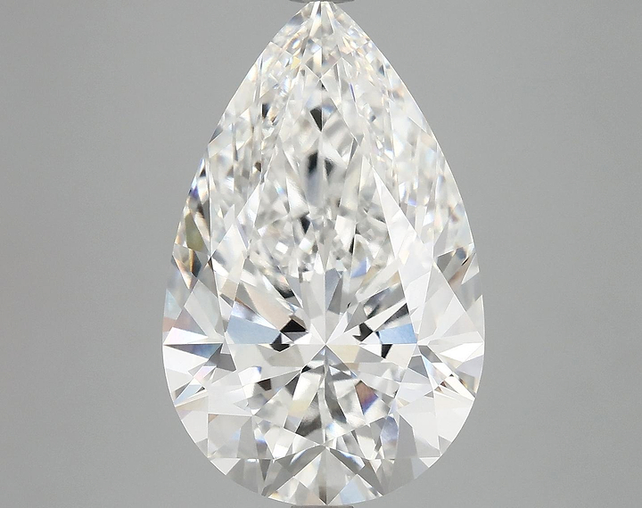 7.23 Carat Pear Shaped Ideal Cut VVS2 IGI Certified Lab Grown Diamond