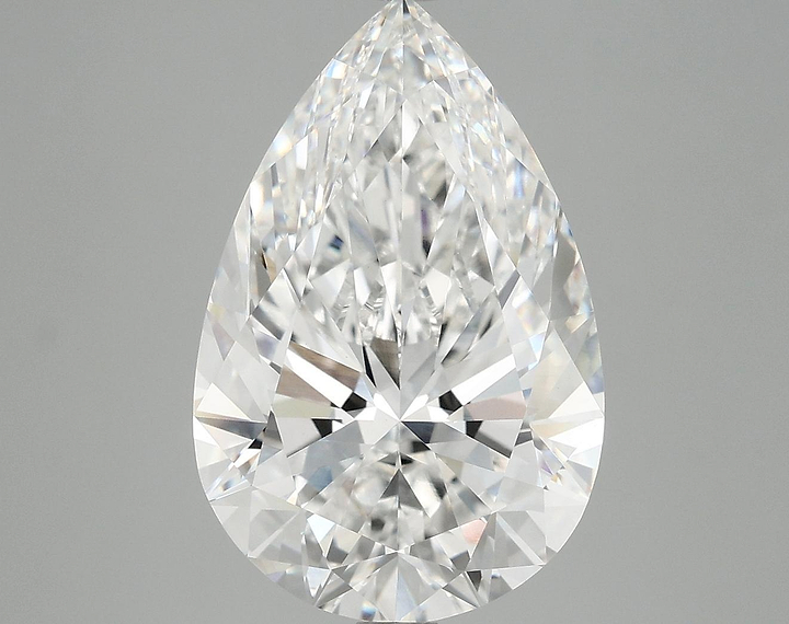 6.15 Carat Pear Shaped Excellent Cut VVS2 IGI Certified Lab Grown Diamond