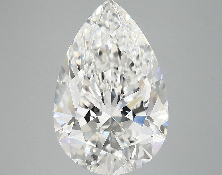 6.06 Carat Pear Shaped Excellent Cut VVS2 IGI Certified Lab Grown Diamond