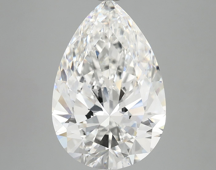 6.96 Carat Pear Shaped Excellent Cut VVS2 IGI Certified Lab Grown Diamond