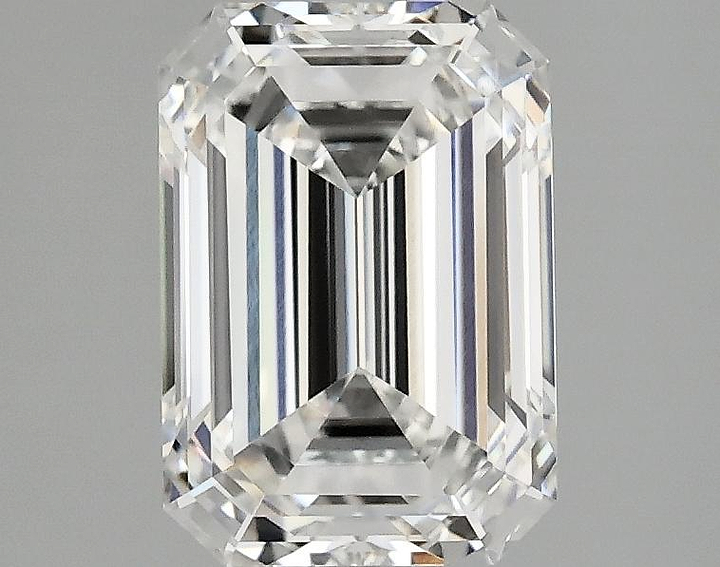 2.1 Carat Emerald Shaped Ideal Cut VVS2 IGI Certified Lab Grown Diamond