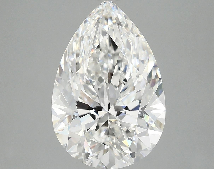 5.03 Carat Pear Shaped Excellent Cut VVS2 IGI Certified Lab Grown Diamond