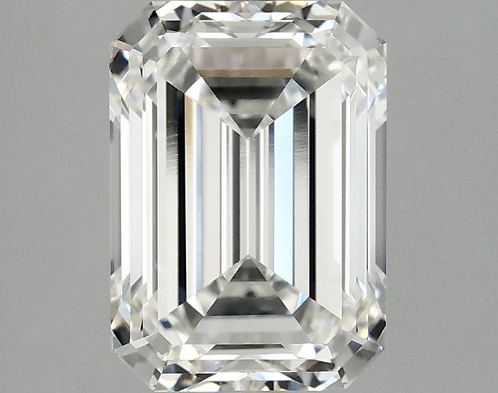 3.09 Carat Emerald Shaped Ideal Cut VVS2 IGI Certified Lab Grown Diamond