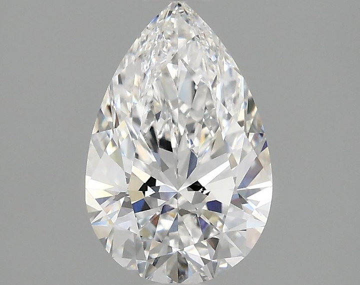 1.5 Carat Pear Shaped Excellent Cut VVS2 IGI Certified Lab Grown Diamond
