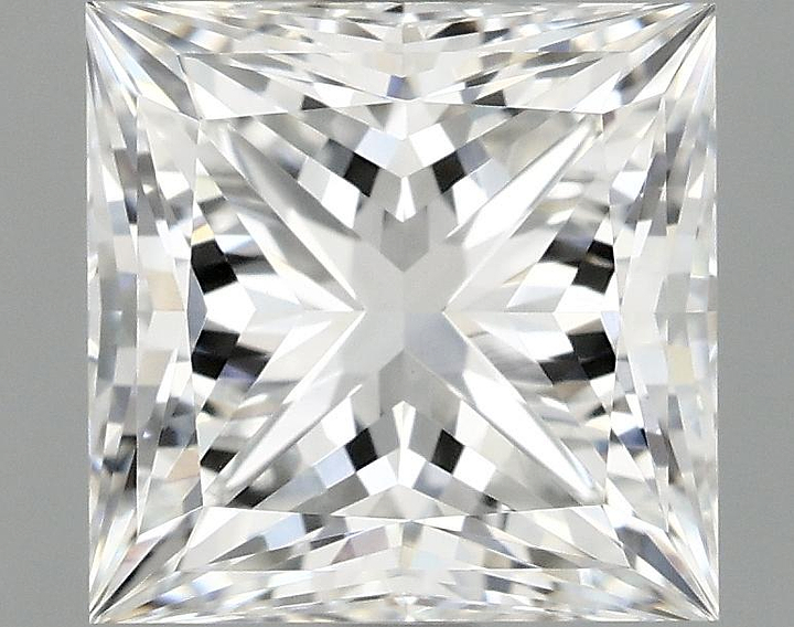 2.04 Carat Princess Shaped Ideal Cut VS1 IGI Certified Lab Grown Diamond