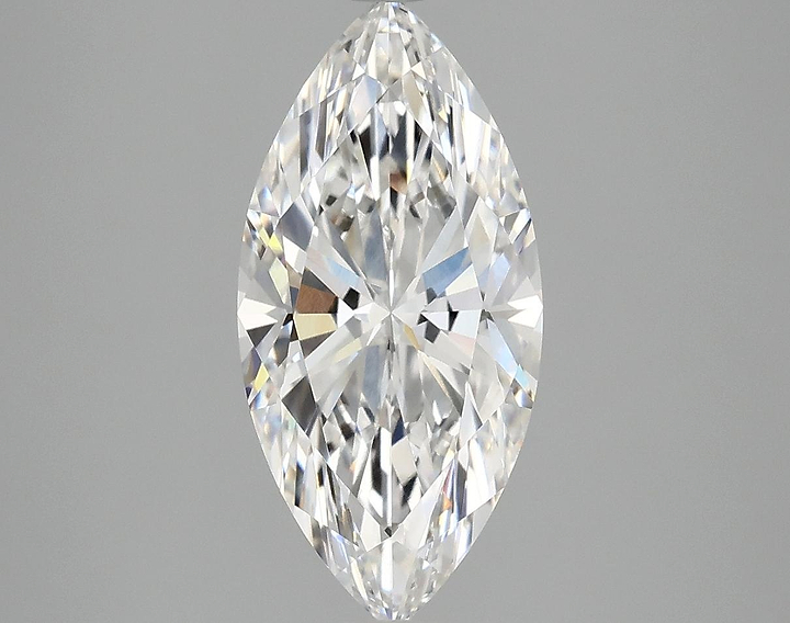 2.52 Carat Marquise Shaped Excellent Cut VVS2 IGI Certified Lab Grown Diamond