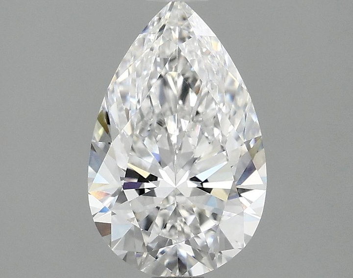 1.53 Carat Pear Shaped Ideal Cut VVS2 IGI Certified Lab Grown Diamond
