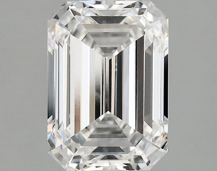 2.1 Carat Emerald Shaped Ideal Cut VVS2 IGI Certified Lab Grown Diamond