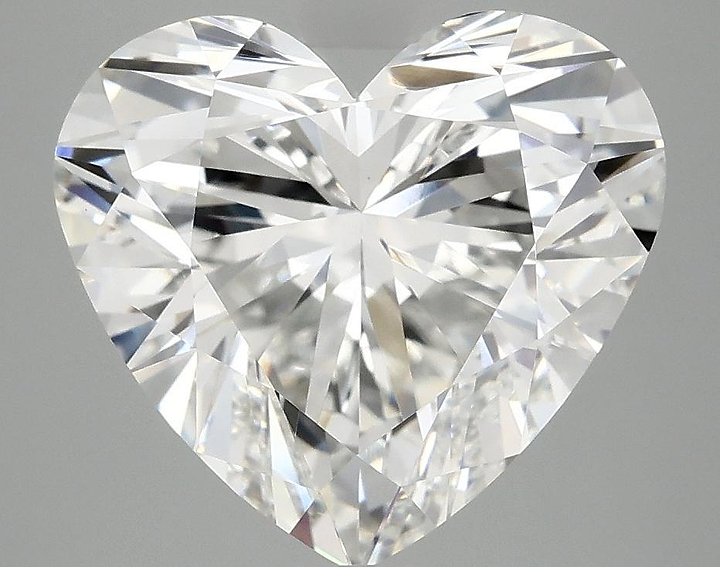 4.98 Carat Heart Shaped Ideal Cut VVS2 IGI Certified Lab Grown Diamond