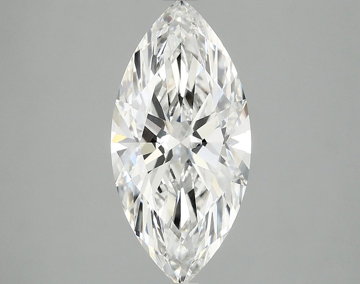 2.56 Carat Marquise Shaped Excellent Cut VVS2 IGI Certified Lab Grown Diamond