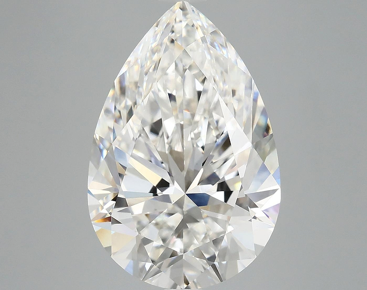 7.02 Carat Pear Shaped Excellent Cut VVS2 IGI Certified Lab Grown Diamond