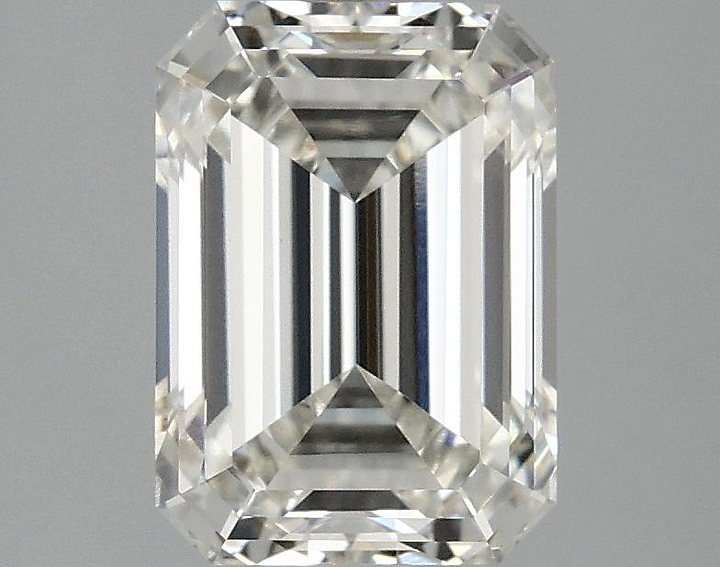 2.59 Carat Emerald Shaped Ideal Cut VVS2 IGI Certified Lab Grown Diamond