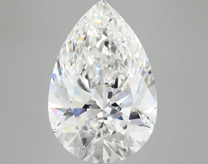 7.05 Carat Pear Shaped Excellent Cut VVS2 IGI Certified Lab Grown Diamond