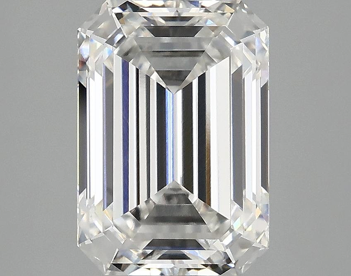 3.13 Carat Emerald Shaped Ideal Cut VVS2 IGI Certified Lab Grown Diamond