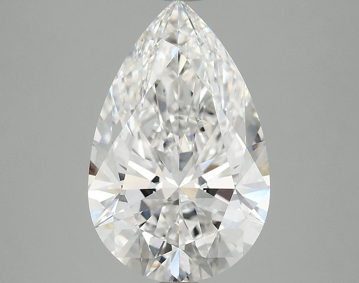 4.06 Carat Pear Shaped Ideal Cut VVS2 IGI Certified Lab Grown Diamond