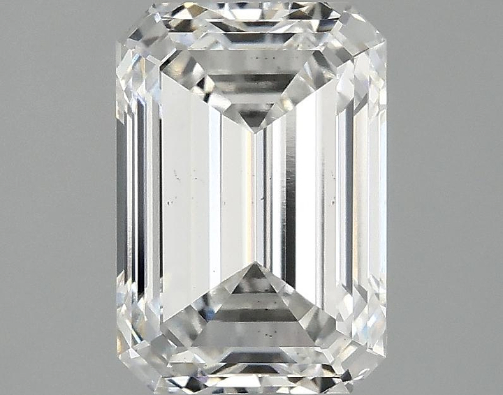 2.52 Carat Emerald Shaped Ideal Cut VS2 IGI Certified Lab Grown Diamond