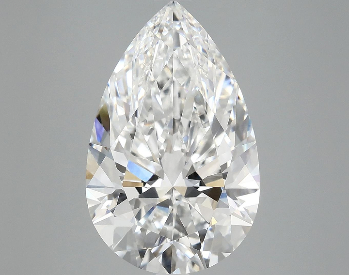 6.14 Carat Pear Shaped Ideal Cut VVS2 IGI Certified Lab Grown Diamond