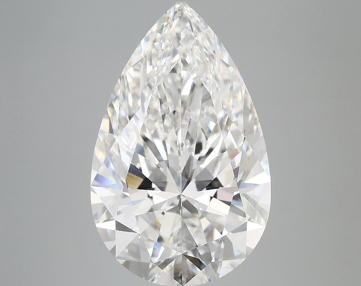 7.12 Carat Pear Shaped Ideal Cut VVS2 IGI Certified Lab Grown Diamond