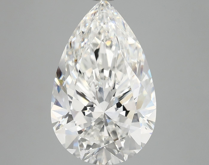 6.48 Carat Pear Shaped Ideal Cut VVS2 IGI Certified Lab Grown Diamond