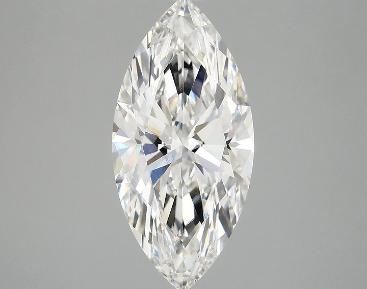 2.55 Carat Marquise Shaped Excellent Cut VVS2 IGI Certified Lab Grown Diamond