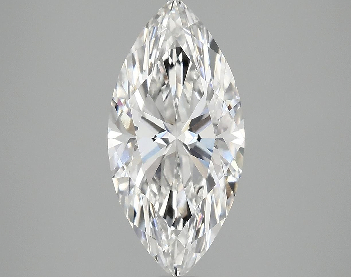 2.56 Carat Marquise Shaped Excellent Cut VVS2 IGI Certified Lab Grown Diamond