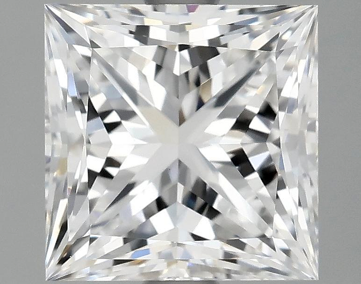 2.09 Carat Princess Shaped Ideal Cut VVS2 IGI Certified Lab Grown Diamond