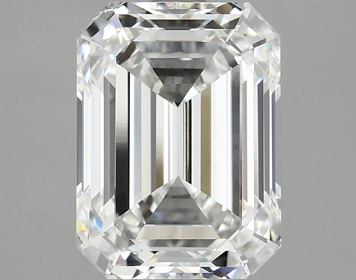 2.87 Carat Emerald Shaped Excellent Cut VVS2 IGI Certified Lab Grown Diamond