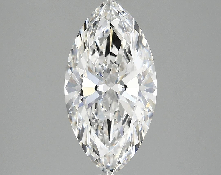 2.02 Carat Marquise Shaped Ideal Cut VVS2 IGI Certified Lab Grown Diamond