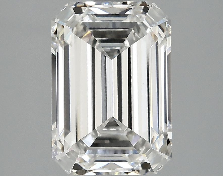 2.68 Carat Emerald Shaped Ideal Cut VVS2 IGI Certified Lab Grown Diamond