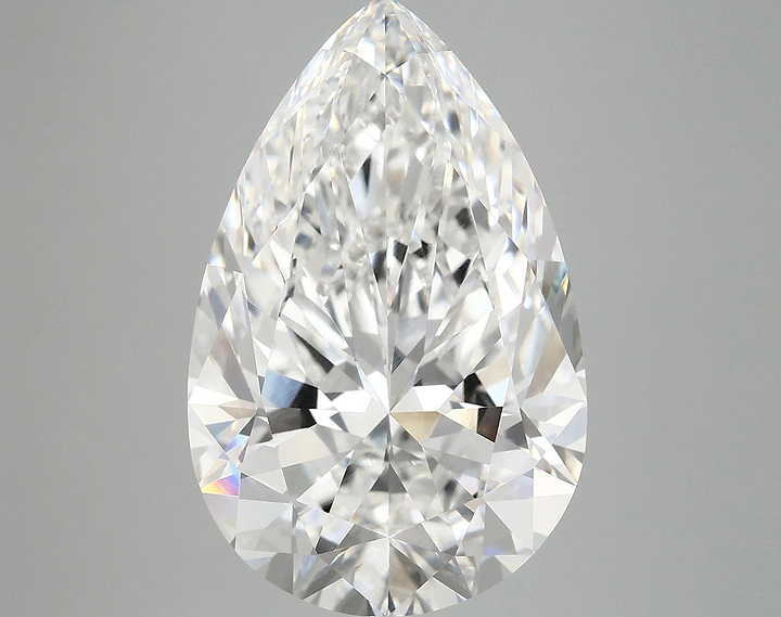 7.97 Carat Pear Shaped Ideal Cut VVS2 IGI Certified Lab Grown Diamond