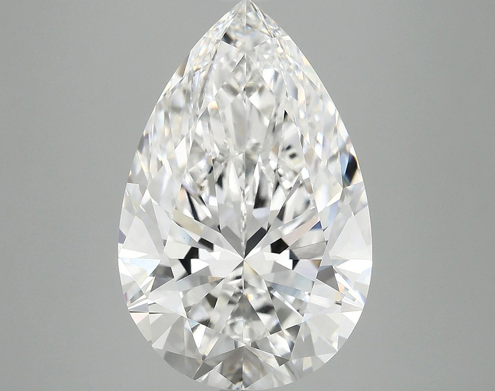 7.37 Carat Pear Shaped Ideal Cut VVS2 IGI Certified Lab Grown Diamond