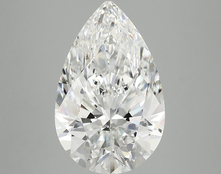 5.07 Carat Pear Shaped Ideal Cut VVS2 IGI Certified Lab Grown Diamond