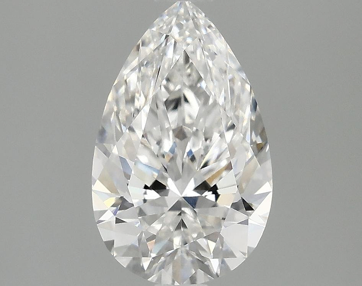 1.53 Carat Pear Shaped Ideal Cut VVS2 IGI Certified Lab Grown Diamond