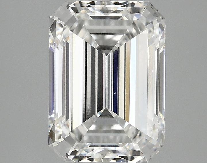 3.06 Carat Emerald Shaped Excellent Cut VS2 IGI Certified Lab Grown Diamond