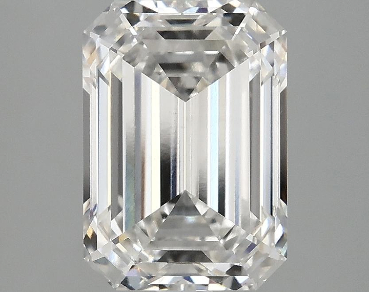 3.09 Carat Emerald Shaped Ideal Cut VS2 IGI Certified Lab Grown Diamond