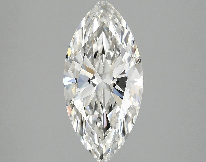2.5 Carat Marquise Shaped Excellent Cut VVS2 IGI Certified Lab Grown Diamond