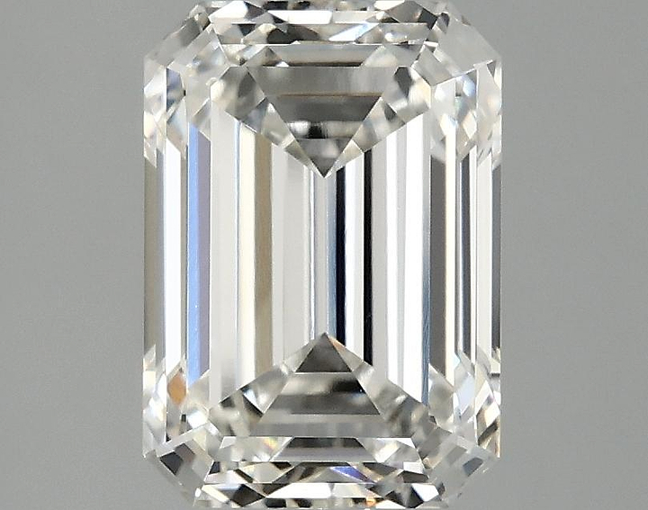 2.85 Carat Emerald Shaped Ideal Cut VVS2 IGI Certified Lab Grown Diamond