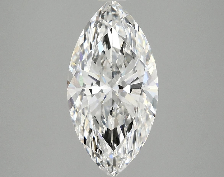 2.56 Carat Marquise Shaped Ideal Cut VVS2 IGI Certified Lab Grown Diamond